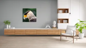 Tablou Canvas, "Privirea enigmatică a pasării răpitoare", 100 x 100 cm – poza 8