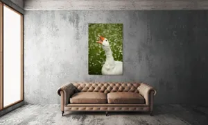 Tablou Canvas, "Gâsca cântă în grădina înflorită", 100 x 150 cm – poza 6
