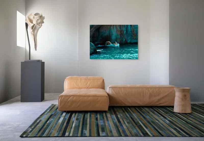 Tablou Canvas, "Urs polar în adâncuri albastre", 100 x 70 cm – poza 7