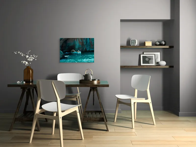 Tablou Canvas, "Urs polar în adâncuri albastre", 70 x 50 cm – poza 5