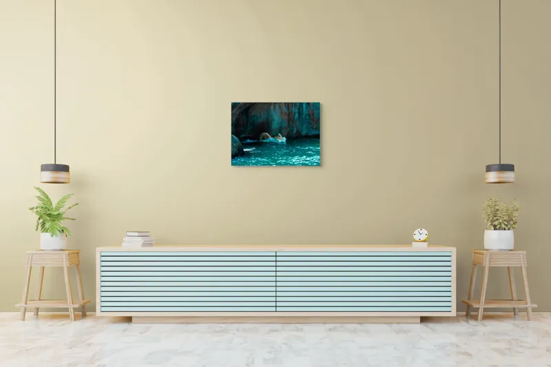 Tablou Canvas, "Urs polar în adâncuri albastre", 70 x 50 cm – poza 7