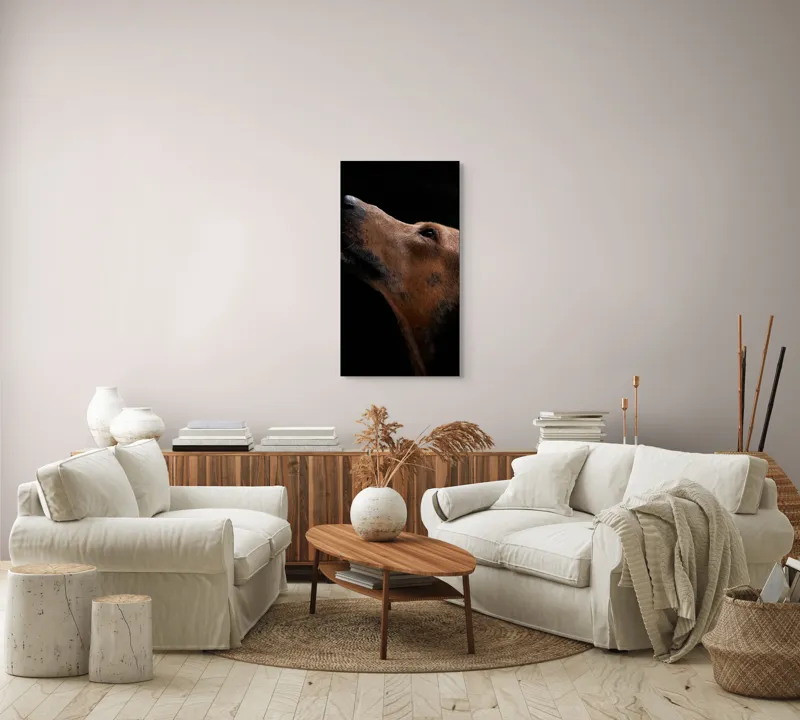 Tablou Canvas, "Câinele privind spre cer întunecat", 50 x 90 cm – poza 7