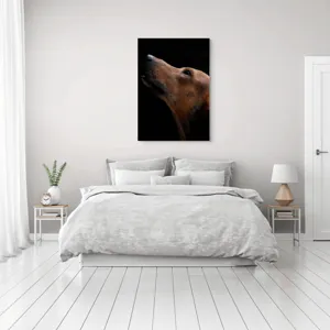 Tablou Canvas, "Câinele privind spre cer întunecat", 70 x 100 cm – poza 3