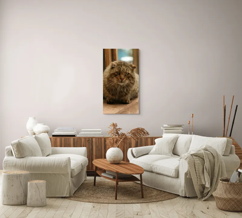 Tablou Canvas, "Pisica înțeleaptă la marginea ferestrei", 50 x 90 cm – poza 7