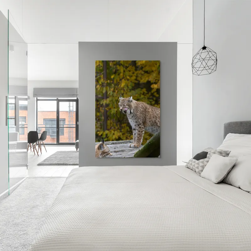 Tablou Canvas, "Râsul în pădurea aurie de toamnă", 100 x 150 cm – poza 5