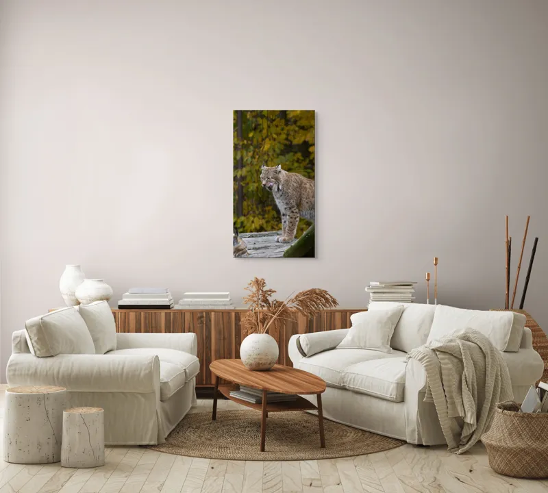 Tablou Canvas, "Râsul în pădurea aurie de toamnă", 50 x 90 cm – poza 7