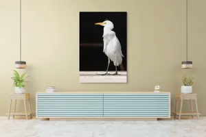 Tablou Canvas, "Egreta în lumina dimineții senine", 100 x 150 cm – poza 4