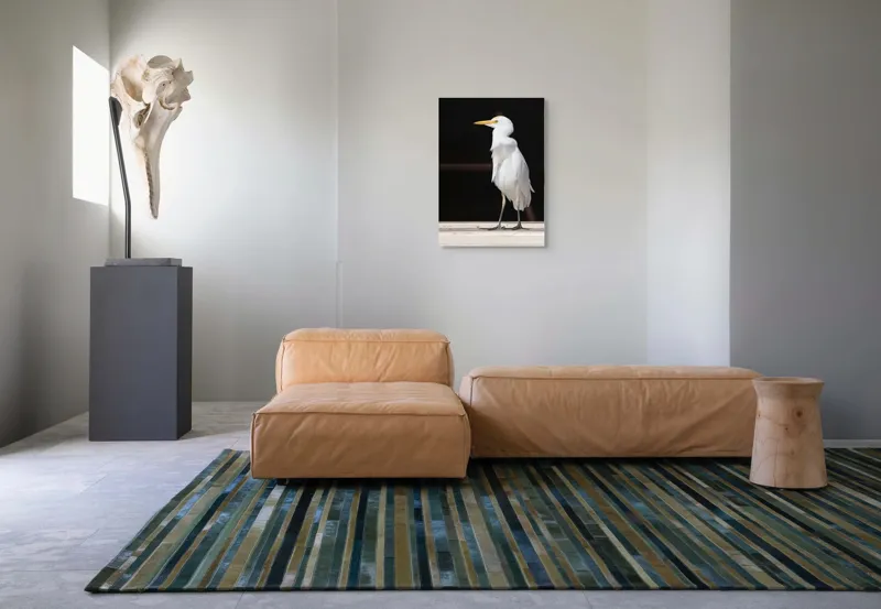 Tablou Canvas, "Egreta în lumina dimineții senine", 50 x 70 cm – poza 7