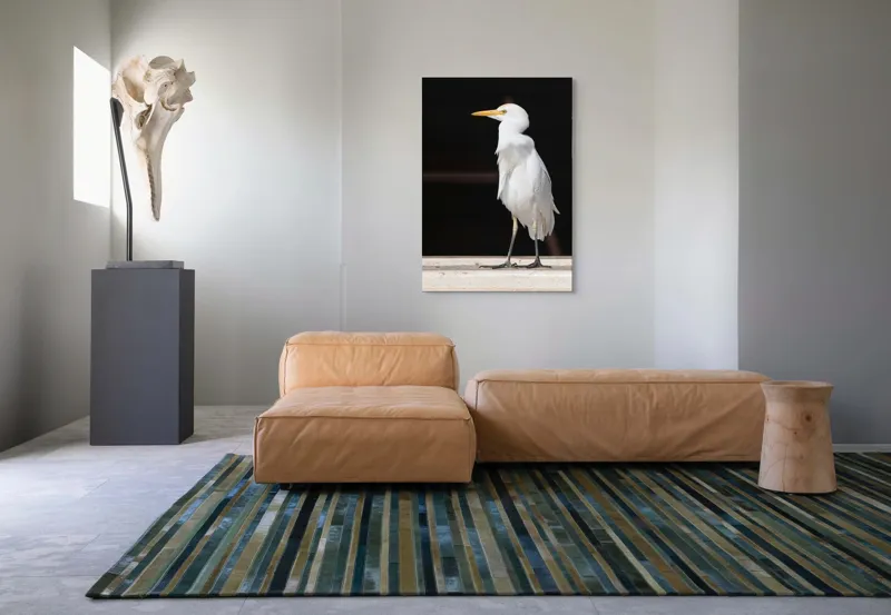 Tablou Canvas, "Egreta în lumina dimineții senine", 70 x 100 cm – poza 7