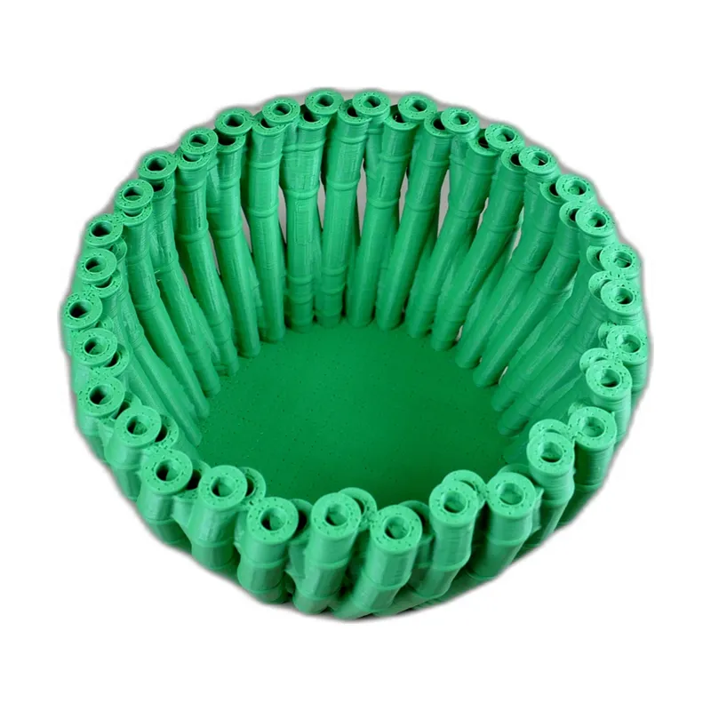 Bol decorativ stil bambus, verde, 10,8x10,8x5,9cm – poza 3