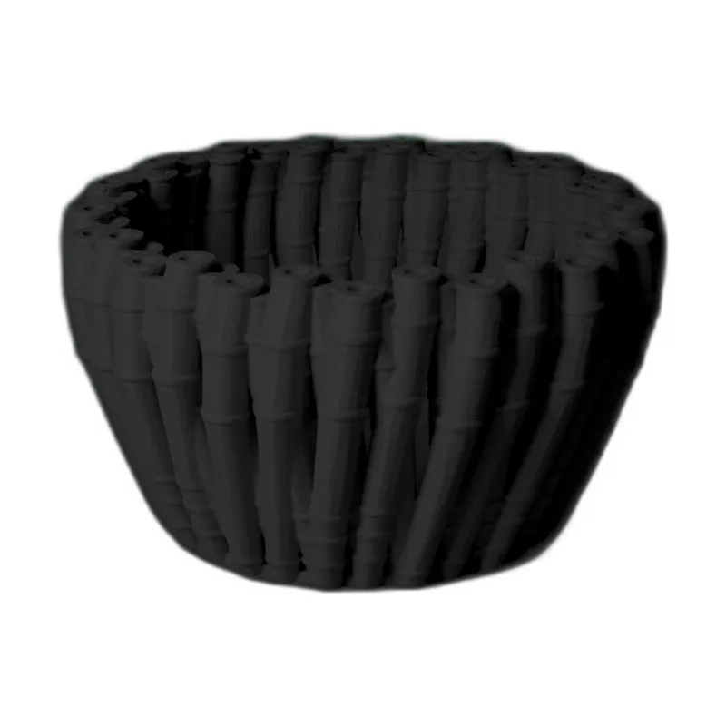 Bol Decorativ Stil Bambus, Negru